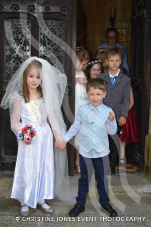 Class 1 wedding at Montacute Pt 2 – May 17, 2018: Children at All Saints Primary School in Montacute enjoyed their very own Class 1 wedding at St Catherine’s Church ahead of the Royal Wedding between Prince Harry and Meghan Markle. Photo 15