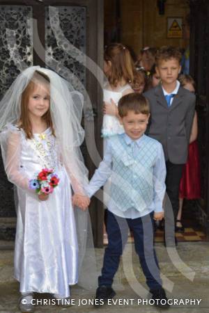 Class 1 wedding at Montacute Pt 2 – May 17, 2018: Children at All Saints Primary School in Montacute enjoyed their very own Class 1 wedding at St Catherine’s Church ahead of the Royal Wedding between Prince Harry and Meghan Markle. Photo 16