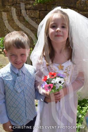Class 1 wedding at Montacute Pt 2 – May 17, 2018: Children at All Saints Primary School in Montacute enjoyed their very own Class 1 wedding at St Catherine’s Church ahead of the Royal Wedding between Prince Harry and Meghan Markle. Photo 19