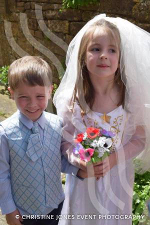 Class 1 wedding at Montacute Pt 2 – May 17, 2018: Children at All Saints Primary School in Montacute enjoyed their very own Class 1 wedding at St Catherine’s Church ahead of the Royal Wedding between Prince Harry and Meghan Markle. Photo 20