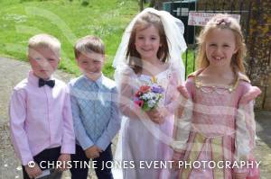 Class 1 wedding at Montacute Pt 3 – May 17, 2018: Children at All Saints Primary School in Montacute enjoyed their very own Class 1 wedding at St Catherine’s Church ahead of the Royal Wedding between Prince Harry and Meghan Markle. Photo 23