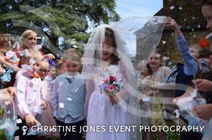 Class 1 wedding at Montacute Pt 4 – May 17, 2018: Children at All Saints Primary School in Montacute enjoyed their very own Class 1 wedding at St Catherine’s Church ahead of the Royal Wedding between Prince Harry and Meghan Markle. Photo 11