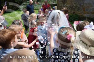 Class 1 wedding at Montacute Pt 4 – May 17, 2018: Children at All Saints Primary School in Montacute enjoyed their very own Class 1 wedding at St Catherine’s Church ahead of the Royal Wedding between Prince Harry and Meghan Markle. Photo 12