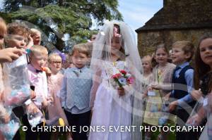Class 1 wedding at Montacute Pt 4 – May 17, 2018: Children at All Saints Primary School in Montacute enjoyed their very own Class 1 wedding at St Catherine’s Church ahead of the Royal Wedding between Prince Harry and Meghan Markle. Photo 1