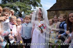 Class 1 wedding at Montacute Pt 4 – May 17, 2018: Children at All Saints Primary School in Montacute enjoyed their very own Class 1 wedding at St Catherine’s Church ahead of the Royal Wedding between Prince Harry and Meghan Markle. Photo 1