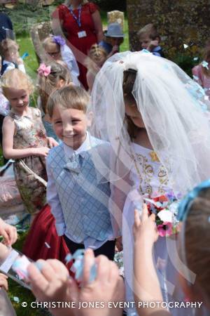 Class 1 wedding at Montacute Pt 4 – May 17, 2018: Children at All Saints Primary School in Montacute enjoyed their very own Class 1 wedding at St Catherine’s Church ahead of the Royal Wedding between Prince Harry and Meghan Markle. Photo 19