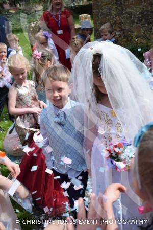 Class 1 wedding at Montacute Pt 4 – May 17, 2018: Children at All Saints Primary School in Montacute enjoyed their very own Class 1 wedding at St Catherine’s Church ahead of the Royal Wedding between Prince Harry and Meghan Markle. Photo 20