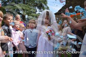 Class 1 wedding at Montacute Pt 4 – May 17, 2018: Children at All Saints Primary School in Montacute enjoyed their very own Class 1 wedding at St Catherine’s Church ahead of the Royal Wedding between Prince Harry and Meghan Markle. Photo 4