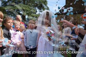 Class 1 wedding at Montacute Pt 4 – May 17, 2018: Children at All Saints Primary School in Montacute enjoyed their very own Class 1 wedding at St Catherine’s Church ahead of the Royal Wedding between Prince Harry and Meghan Markle. Photo 5