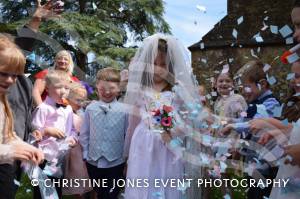 Class 1 wedding at Montacute Pt 4 – May 17, 2018: Children at All Saints Primary School in Montacute enjoyed their very own Class 1 wedding at St Catherine’s Church ahead of the Royal Wedding between Prince Harry and Meghan Markle. Photo 6