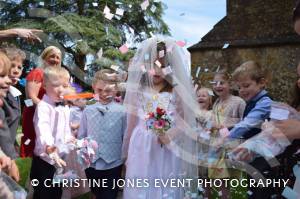 Class 1 wedding at Montacute Pt 4 – May 17, 2018: Children at All Saints Primary School in Montacute enjoyed their very own Class 1 wedding at St Catherine’s Church ahead of the Royal Wedding between Prince Harry and Meghan Markle. Photo 8