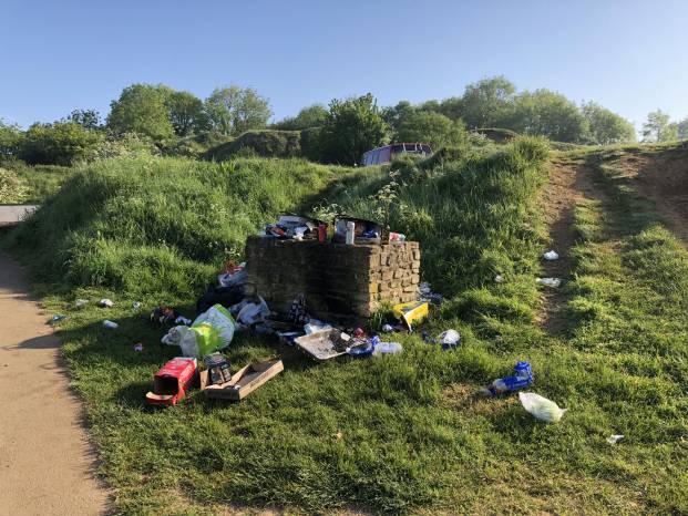 YEOVIL AREA NEWS: Litter louts turn Ham Hill Country Park into an eyesore
