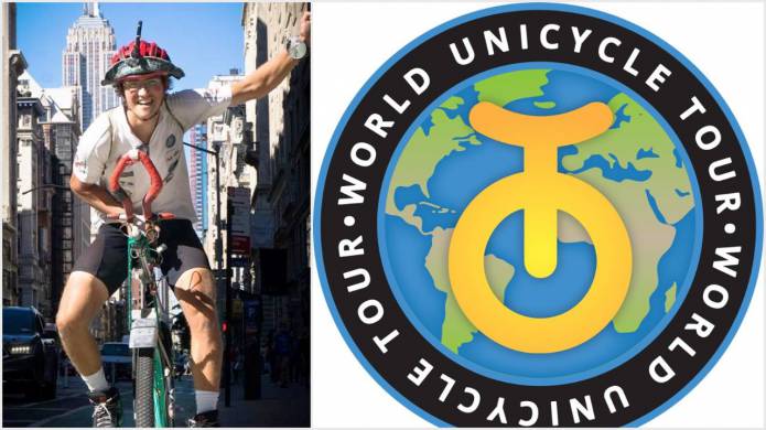 SOMERSET NEWS: Round-the-world unicyclist Ed is coming home!