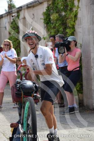 Ed Pratt Returns Home - July 27, 2018Round-the-world unicyclist Ed Pratt returns to Home Farm in Chilthorne Domer having raised £300,000-plus for the School in a Bag charity. Photo 13