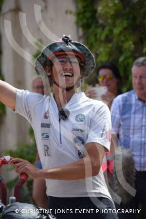 Ed Pratt Returns Home - July 27, 2018Round-the-world unicyclist Ed Pratt returns to Home Farm in Chilthorne Domer having raised £300,000-plus for the School in a Bag charity. Photo 14