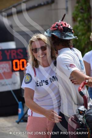 Ed Pratt Returns Home - July 27, 2018Round-the-world unicyclist Ed Pratt returns to Home Farm in Chilthorne Domer having raised £300,000-plus for the School in a Bag charity. Photo 15