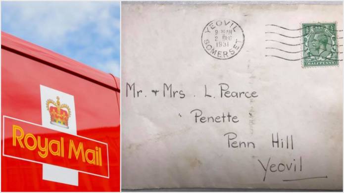 YEOVIL NEWS: Envelope dated 1931 turns up at Yeovil Sorting Office