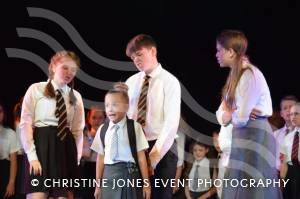 Castaways Summer School Part 2 – August 2019: The Castaway Theatre School held a week-long Summer School at the Westlands Yeovil venue where they finished with putting on a version of Matilda the musical for an audience. Photo 1