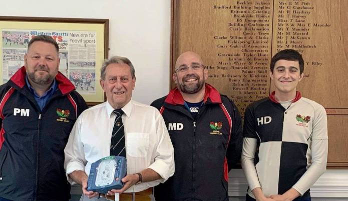 YEOVIL NEWS: Rugby club thanks family for lifesaving donation