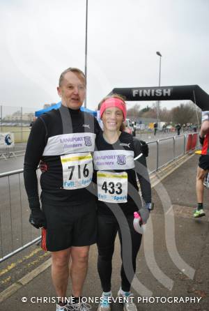 Yeovil Half Marathon - At the start: Runners Peter Porter and Margaret Hill. Photo 10
