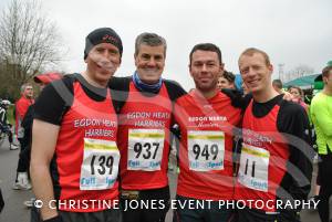 Yeovil Half Marathon - At the start: Runners Bruce Campbell, Paul Welch, John Wheatley and Matthew Ames. Photo 13