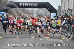 Yeovil Half Marathon - They're off! The runners get going. Photo 4