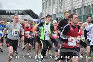 Yeovil Half Marathon - They're off! Can you spot yourself or a friend in the crowd at the start? Photo 7