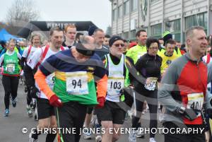 Yeovil Half Marathon - They're off! Can you spot yourself or a friend in the crowd at the start? Photo 29