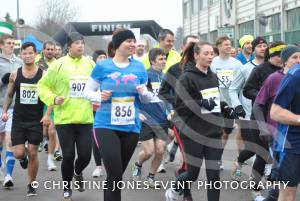 Yeovil Half Marathon - They're off! Can you spot yourself or a friend in the crowd at the start? Photo 39