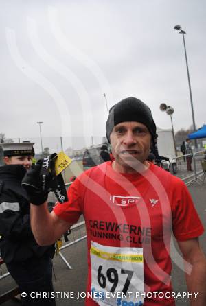 Yeovil Half Marathon - The Top 20: Mike Pearce with his medal. Photo 11