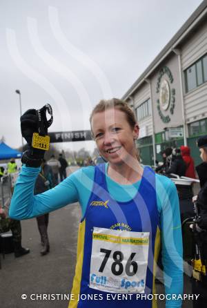 Yeovil Half Marathon - The Top 20: Holly Rush with her medal. Photo 21
