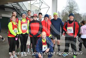 Yeovil Half Marathon - Runners from Chard & Crewkerne: Members of the Crewkerne Running Club ahead of the Yeovil Half Marathon on Sunday. Photo 1