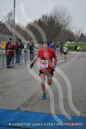 Yeovil Half Marathon - Runners from Chard & Crewkerne: Mike Pearce, of Crewkerne Running Club, finishes in sixth position. Photo 3.