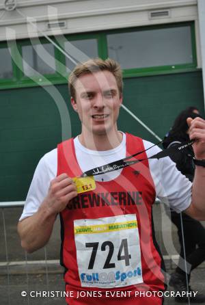 Yeovil Half Marathon - Runners from Chard & Crewkerne: Tom Priest, of Crewkerne Running Club, with his finisher’s medal. Photo 5.