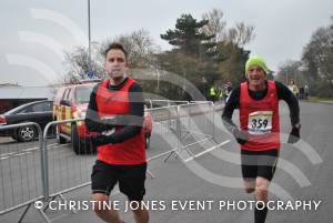 Yeovil Half Marathon - Runners from Chard & Crewkerne: Nearing the finish are Crewkerne Running Club’s Tony Gordon (no 359) and Darren Frost. Photo 18.