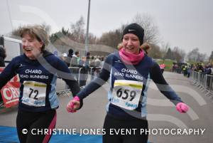 Yeovil Half Marathon - Runners from Chard & Crewkerne: We’ve made it – Chard Road Runners’ Melanie Boarder (no 72) and Vicky Musselwhite (no 659). Photo 24.