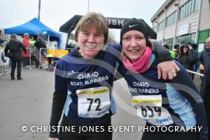 Yeovil Half Marathon - Runners from Chard & Crewkerne: Chard Road Runners’ Melanie Boarder (no 72) and Vicky Musselwhite (no 659) celebrate having completed the Yeovil Half Marathon. Photo 26