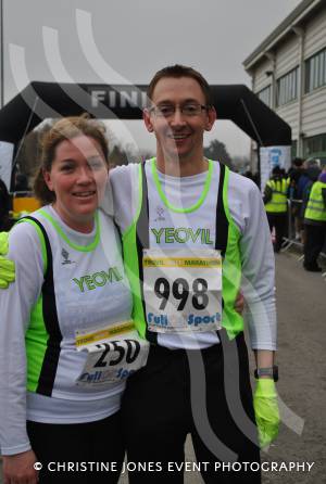 Yeovil Half Marathon - King of the Hill: 6th placed Ed Gibbs, with Aimee Deeney, in 2.26. Photo 6