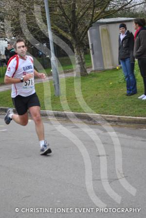 Yeovil Half Marathon - PSA runners: Supporters of the Piers Simon Appeal were pounding the streets of Yeovil in the half marathon. Here we see Damien Lote. Photo 2