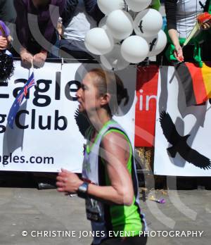 London Marathon 2013: Rose Harvey, of Yeovil Town Road Running Club, finished in a time of 3hrs 23mins 07secs.