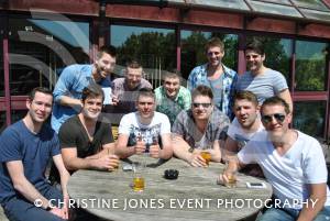 Brewers Arms beer festival - May 24-27, 2013: Lads look dignified and sober on Sunday lunchtime at The Arrow in Yeovil. Photo 25