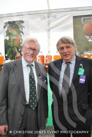 Royal Bath & West Show: Part 2- May 30, 2013: Former Bridgwater MP Tom King, left, with cider producer Julian Temperley. Photo 10
