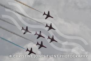 The Red Arrows at the International Air Day at RNAS Yeovilton in 2012