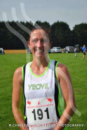 All smiles for Rose Harvey after being the first lady finisher in the Shepton Beauchamp 10k
