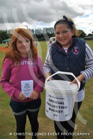 South Petherton Carnival Fun Day - September 8, 2013: Carnival collectors Kayleigh Mattock and Ellie Harris. Photo 4