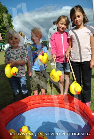 South Petherton Carnival Fun Day - September 8, 2013: Children at the &quot;hook a duck&quot; stall. Photo 6