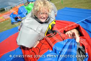 South Petherton Carnival Fun Day - September 8, 2013: Laughter all the way for Batman and Spiderman! Photo 8