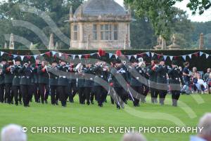 The Band & Bugles of the Rifles perform at Montacute House