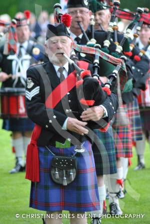 The wonderful sound of bagpipes - courtesy of the Pipes and Drums of the Wessex Highlanders