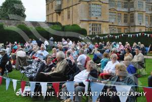 Some the spectators at the 2012 Military Tattoo at Montacute House